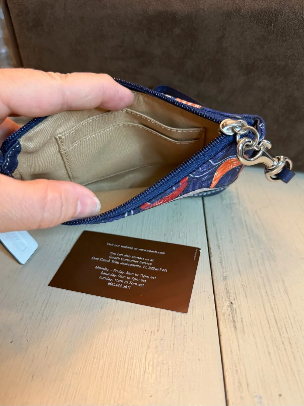 *EUC* Coach Legacy Heritage Signature C Scribble Print Wristlet